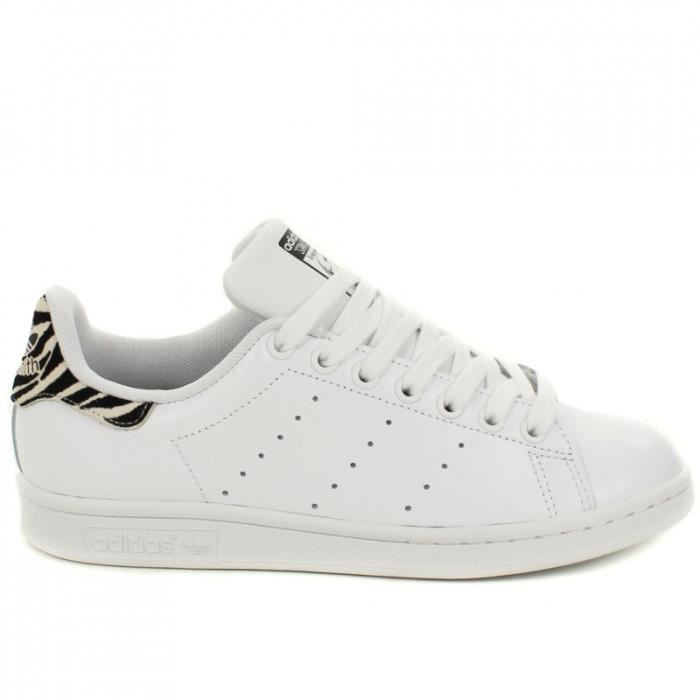 basket adidas stan smith blanc et zèbre